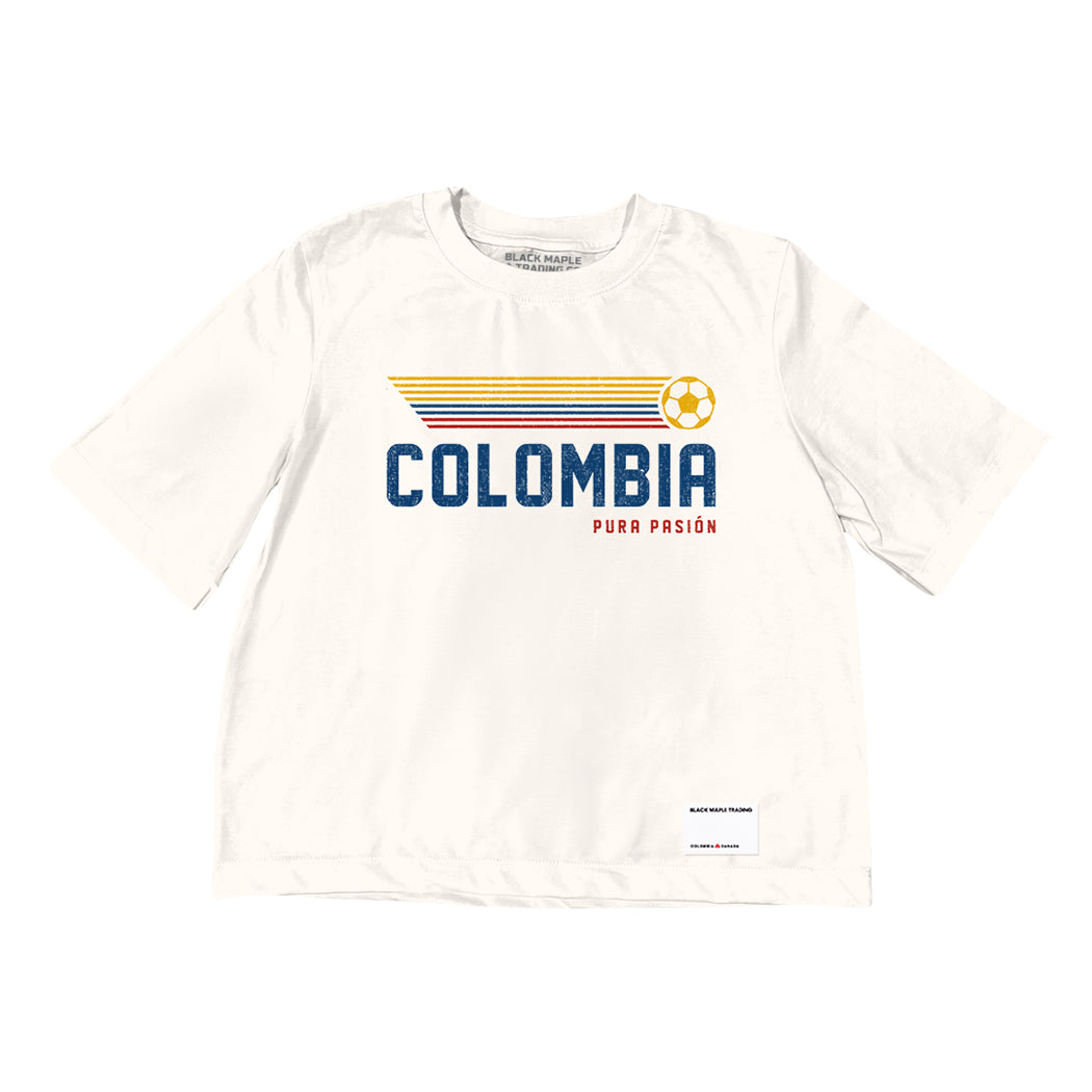 Pasión Retro del Fútbol Colombiano Boxy Fit