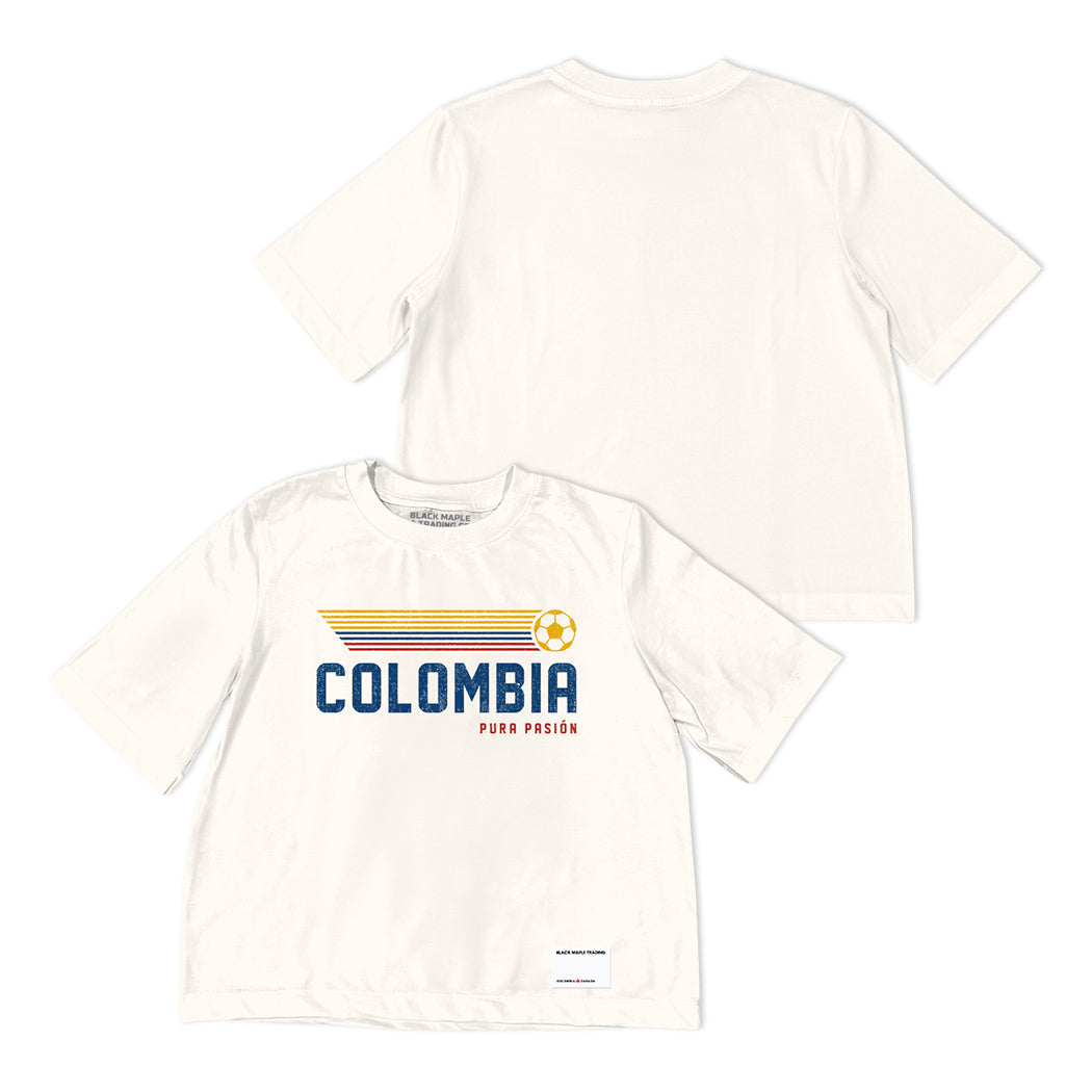 Pasión Retro del Fútbol Colombiano Boxy Fit