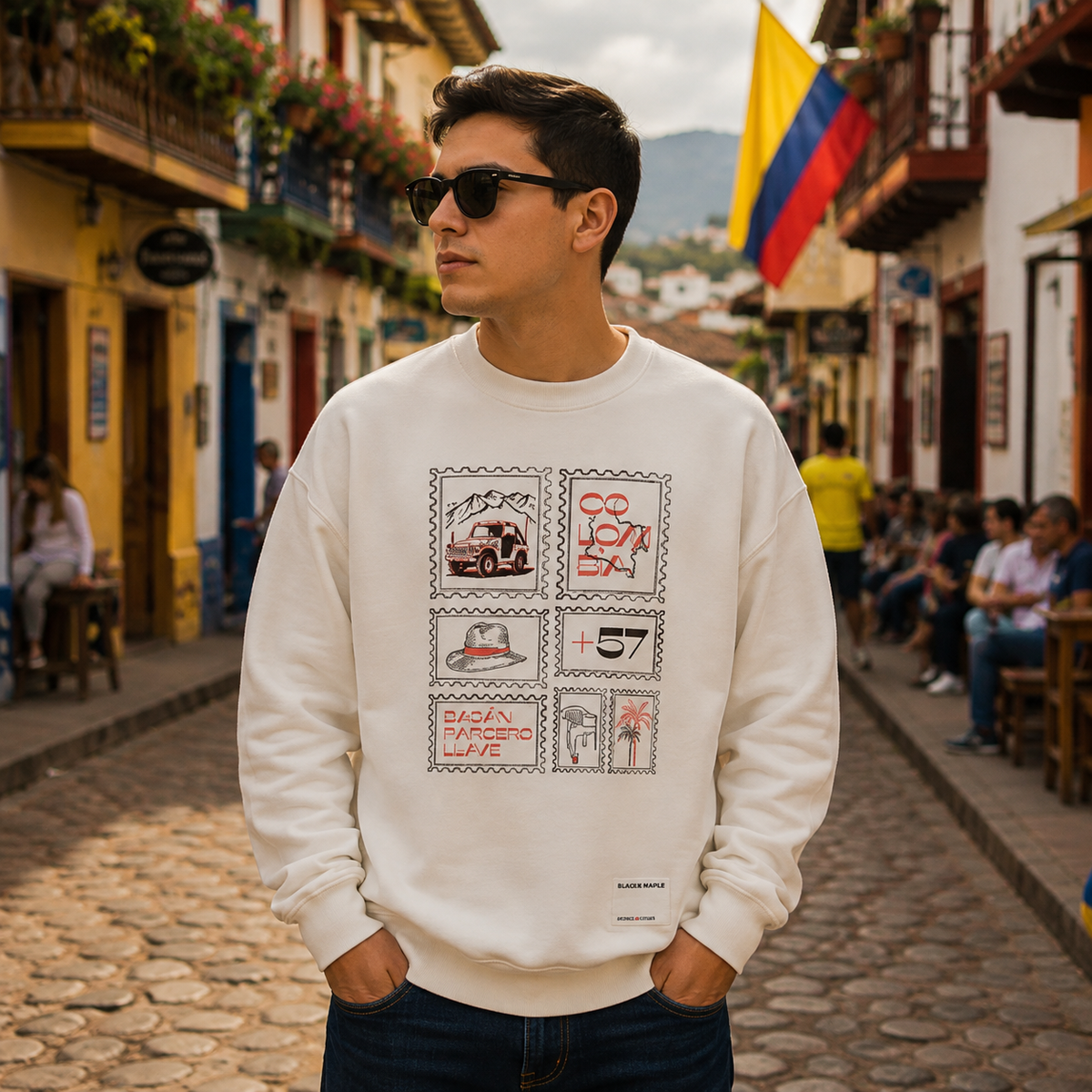 Sello bacán parcero llave Pullover